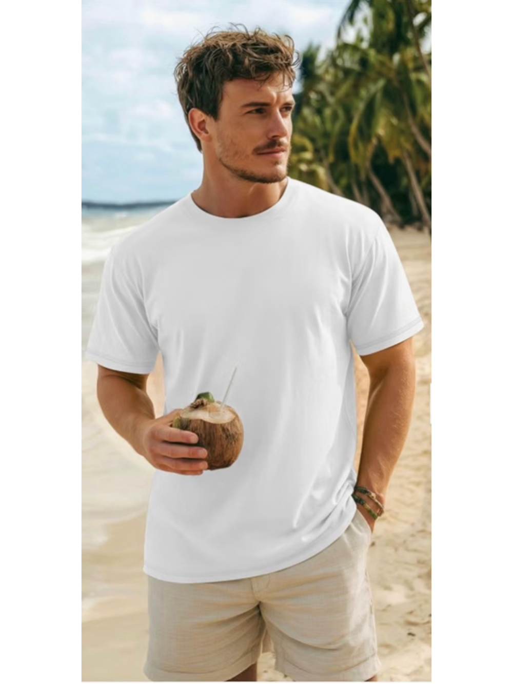 NEW Basic White Short Sleeve Crewneck Oversized Classic TShirt 4X